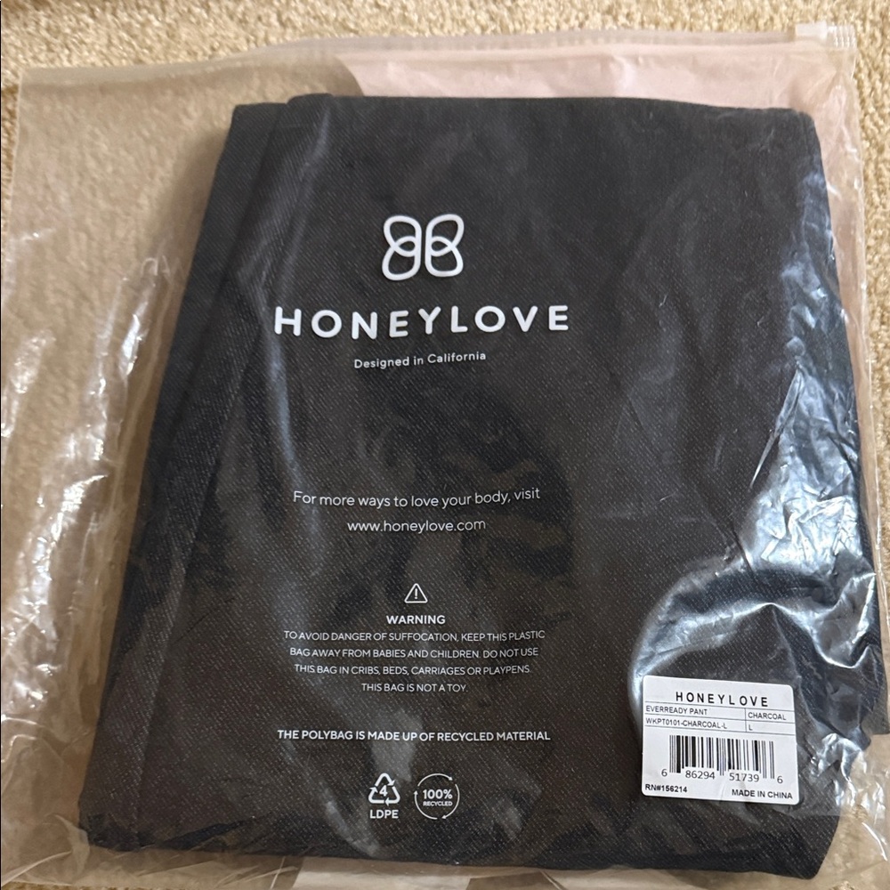 New Honeylove Everready pant in charcoal, size L - Picture 3 of 10